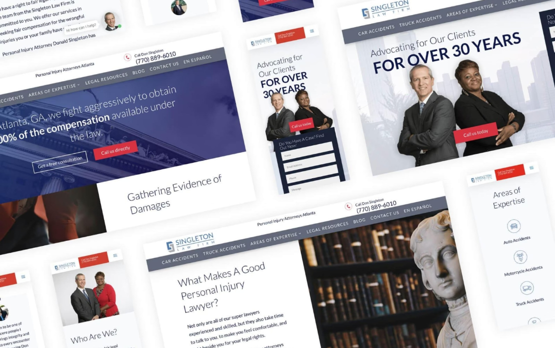 End-to-End SEO and Website Rebuild for Singleton Law Firm