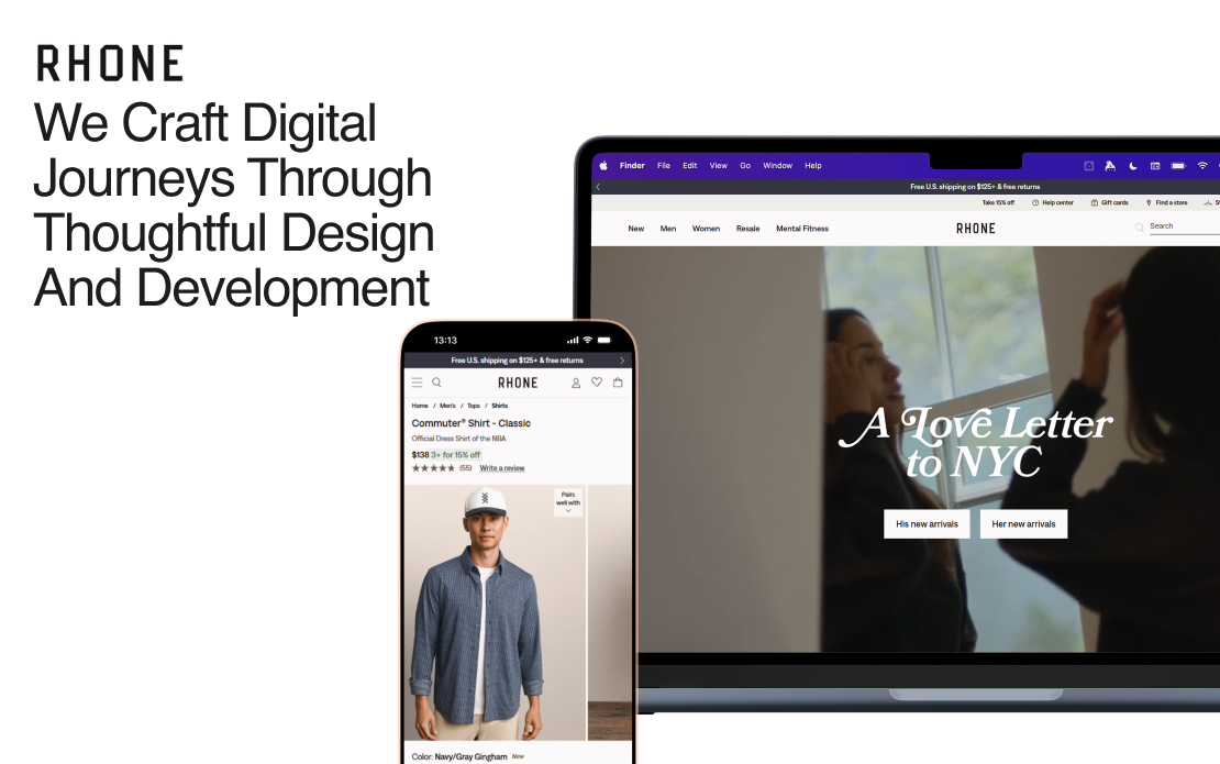 Shopify Store Design & Development for Rhone Activewear