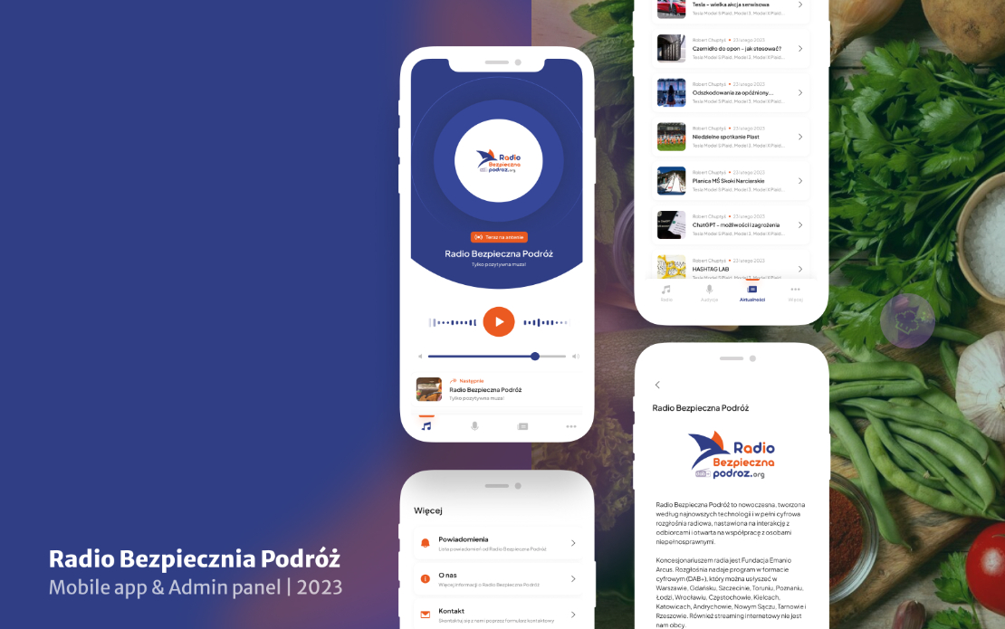 Mobile app for a radio station with a social focus