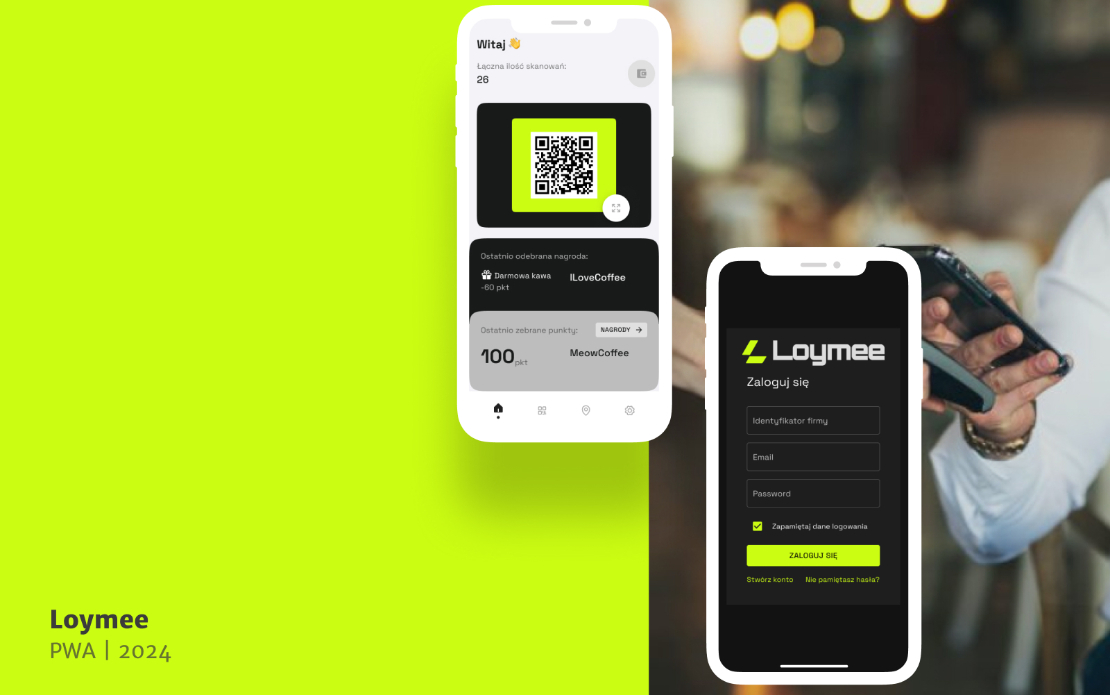 PWA with loyalty program for services