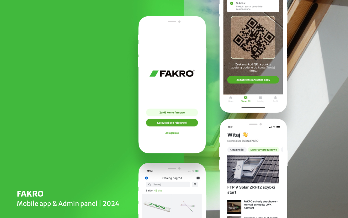 Mobile app featuring a loyalty program for B2B