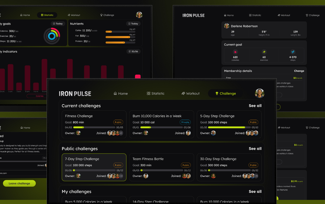 Iron Pulse - Native Apple TV Fitness App