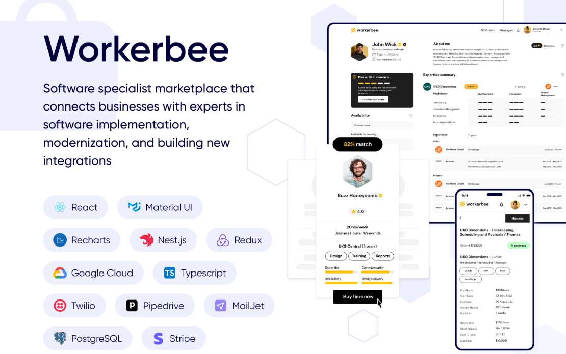 Workerbee — Digital marketplace for software consultants