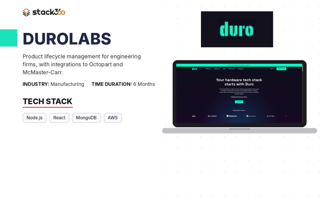 DuroLabs: PLM for hardware engineering teams