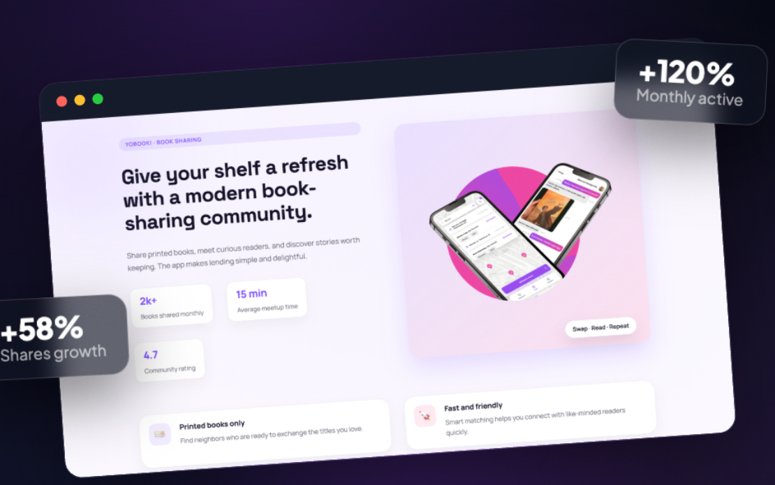 YoBooki: global book-sharing social platform