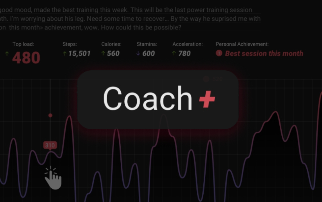 Coach + Application design & development for the soccer team