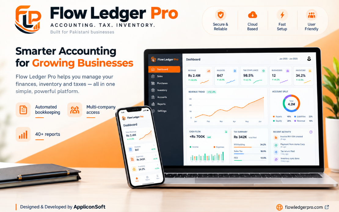 Flow Ledger Pro | Accounting & ERP Software
