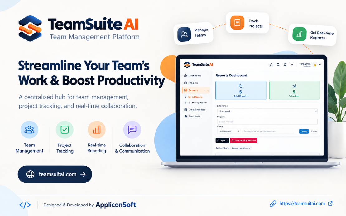 TeamSuiteAI | Daily Status Reporting & Project Management Software