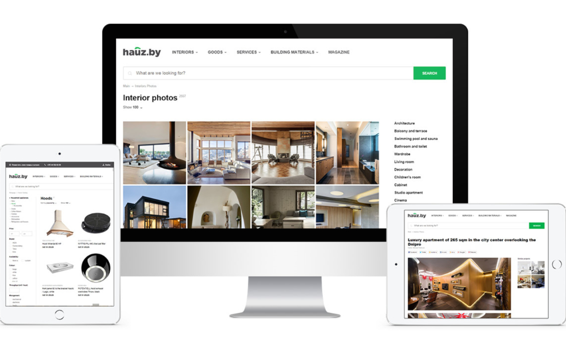 Hauz: Web Portal & eCommerce Platform for Interior Design