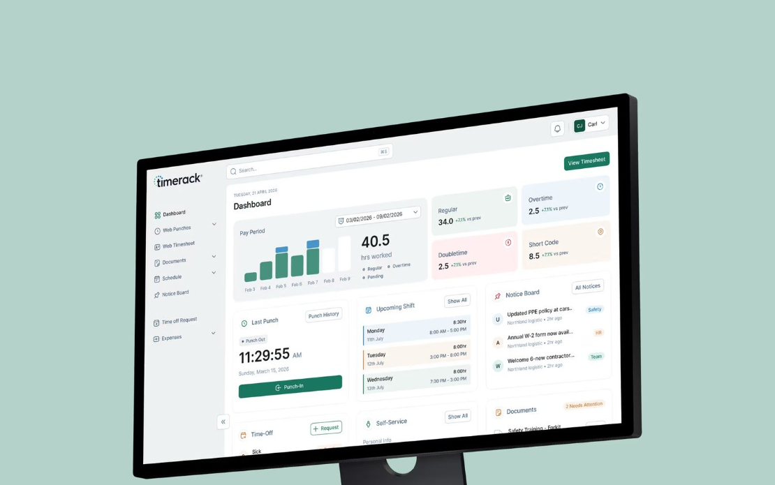 Timerack: Time and Attendance Software