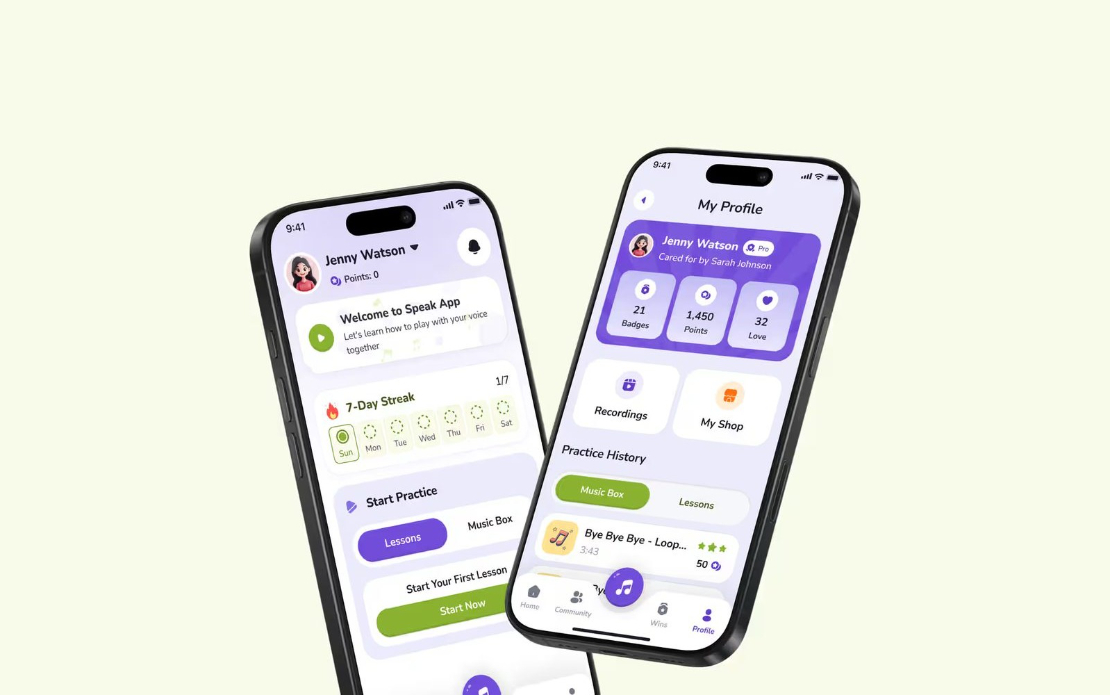 Speak: Music-Based Language App for Children