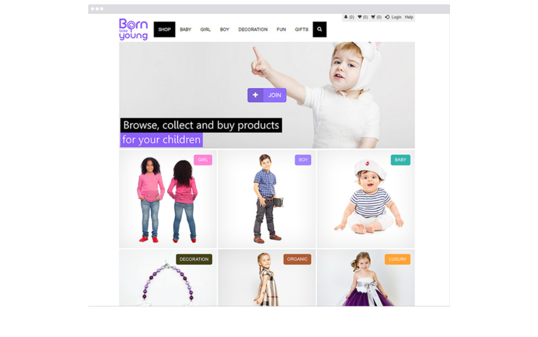Born to Be Young: Turning Online Shop into Social Network