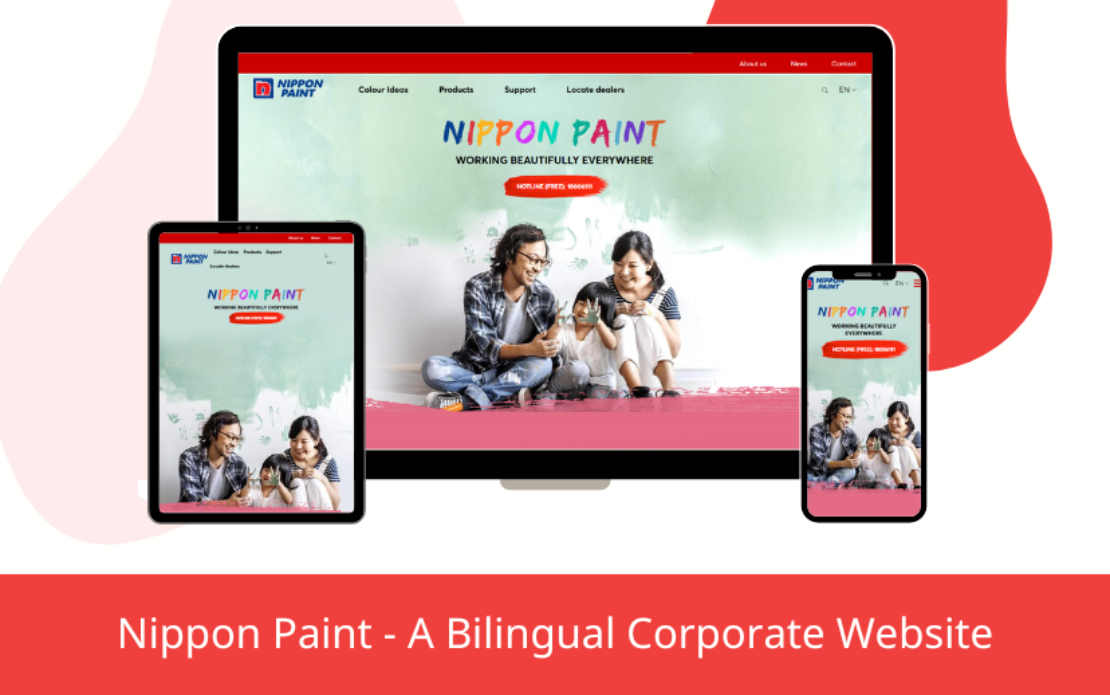 Nippon Paint - A Bilingual Website