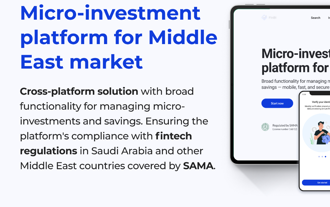 Micro-investment platform for the Middle East mark
