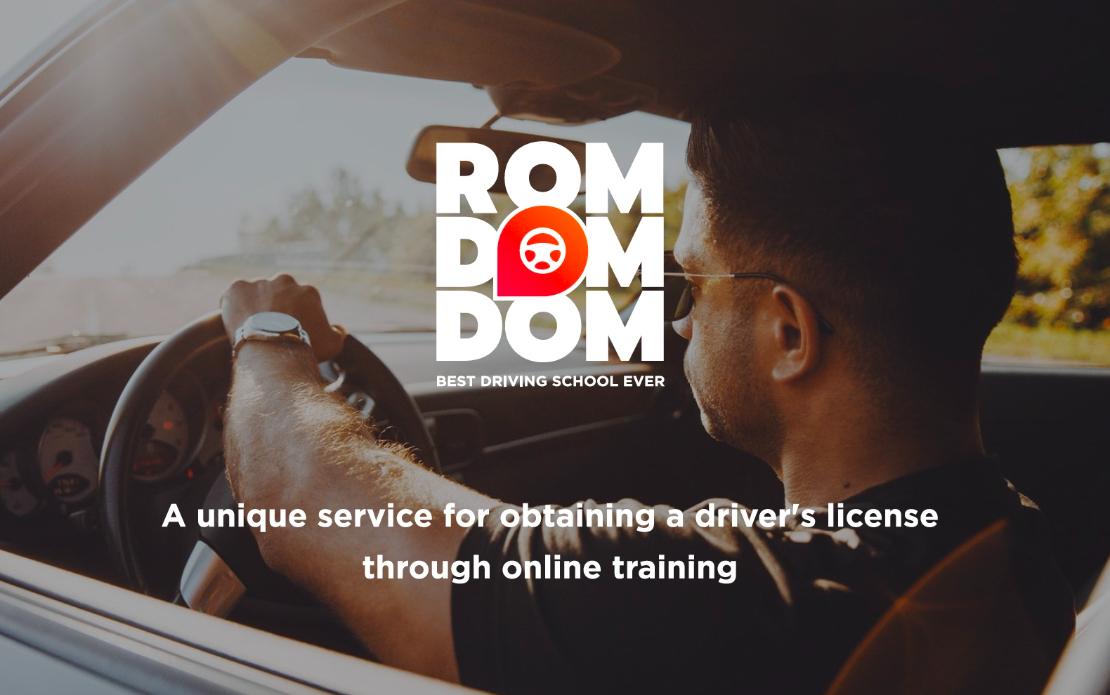RomDomDom - A unique service for obtaining a driver's license through online training