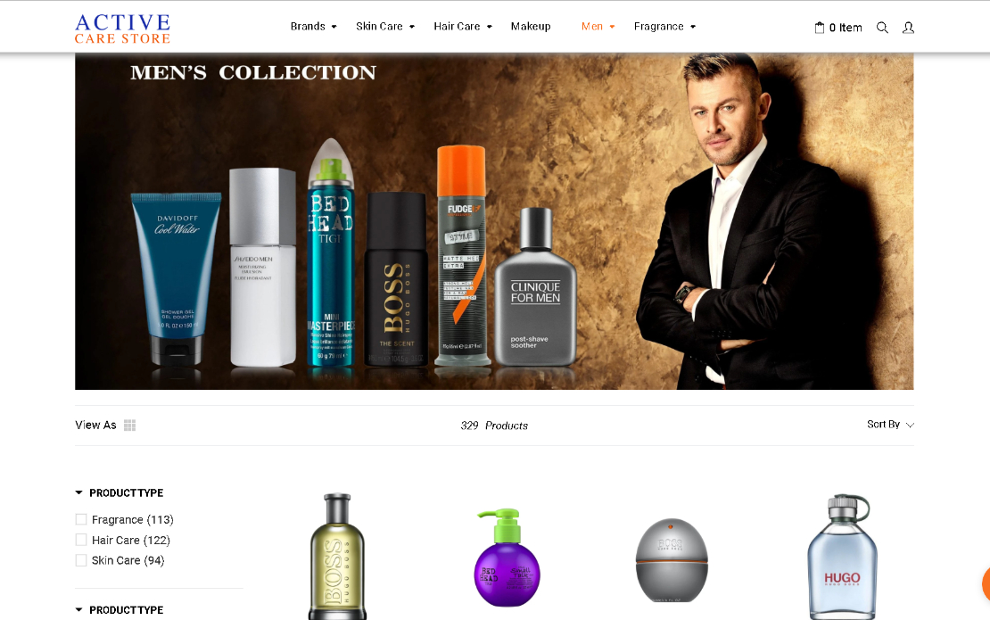 Ecommerce Development & Strategy for Cosmetic brand - Active care store - Shopify