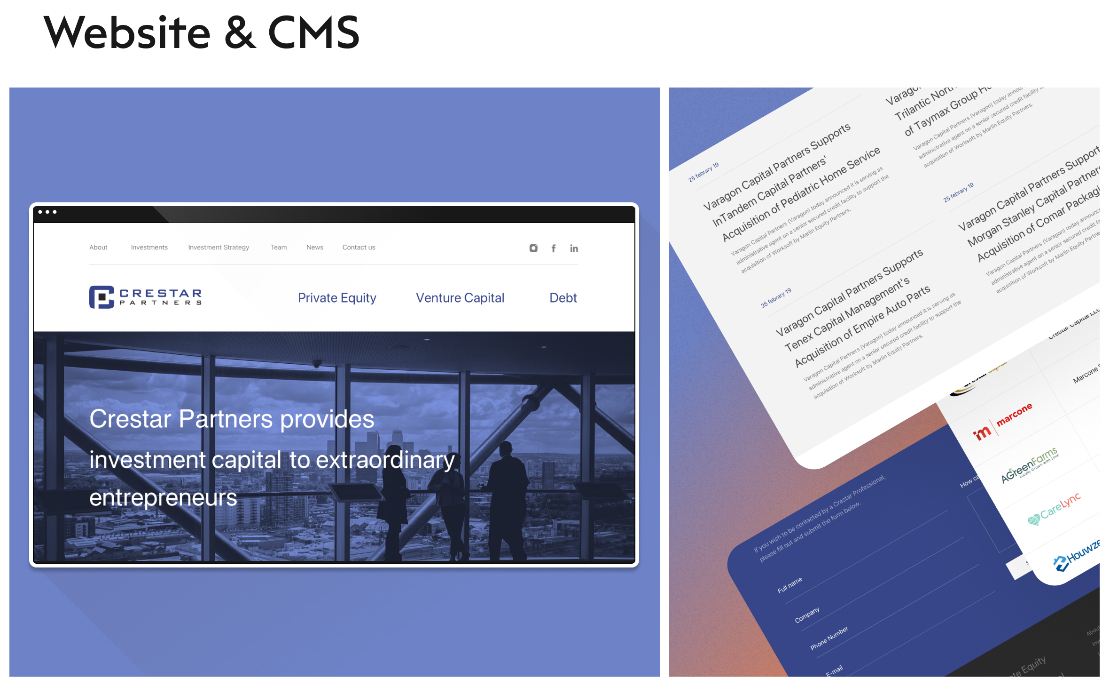 Crestar Partners - Website and CMS