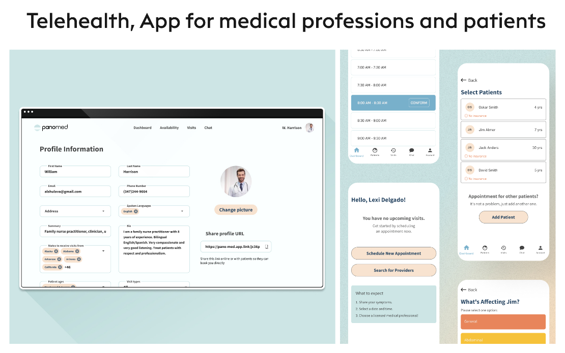 Pano Med - Telehealth, App for medical professions and patients