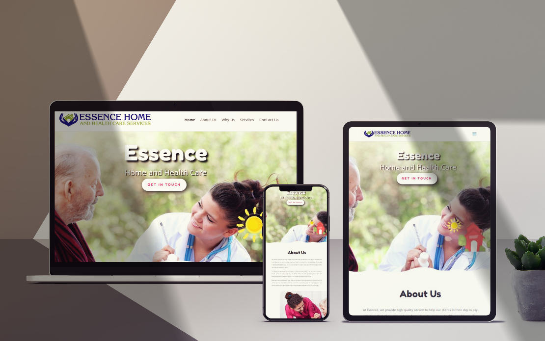 Essence Health and Home Services - Web Development