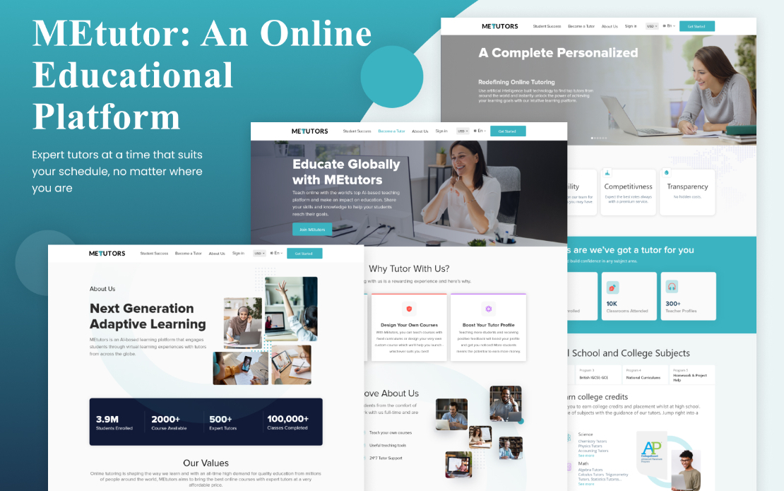 MEtutor: An Online Educational Platform
