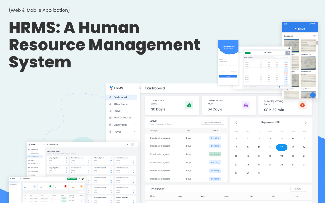 HRMS: A Human Resource Management System (Web & Mobile Application)