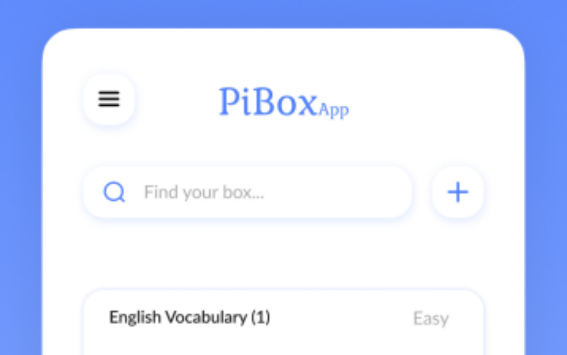 PiBox flashcard app