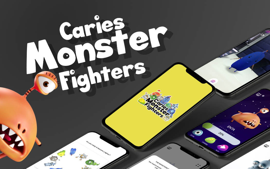 CARIES MONSTERS FIGHTERS | app&website with AR and animation