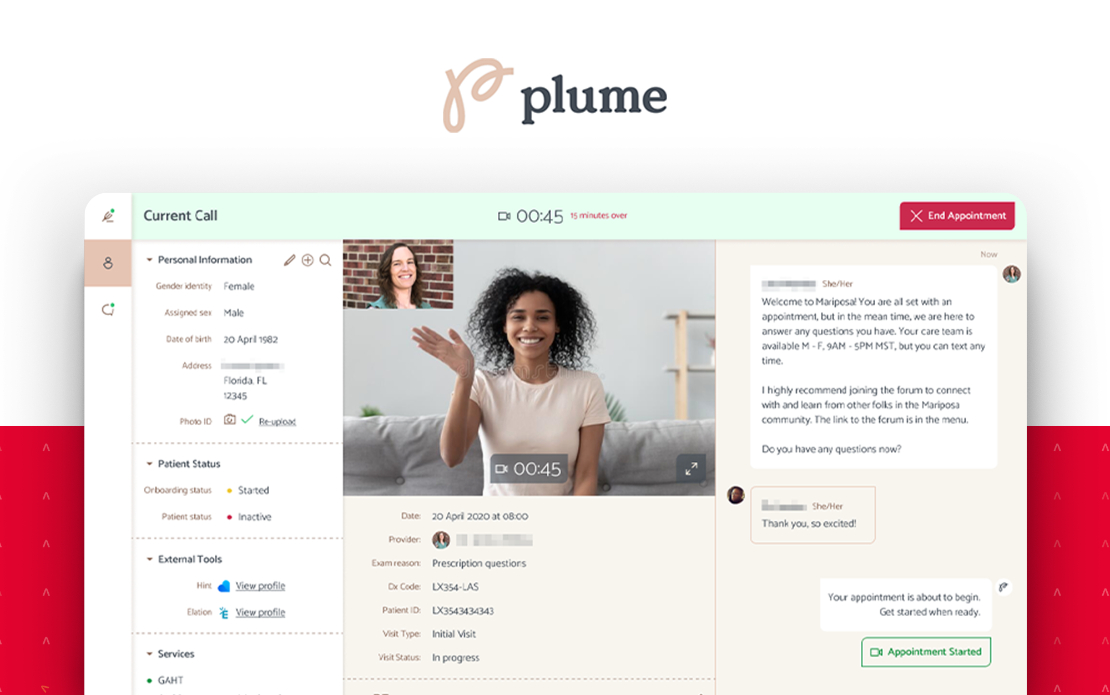 Plume - health tech platform