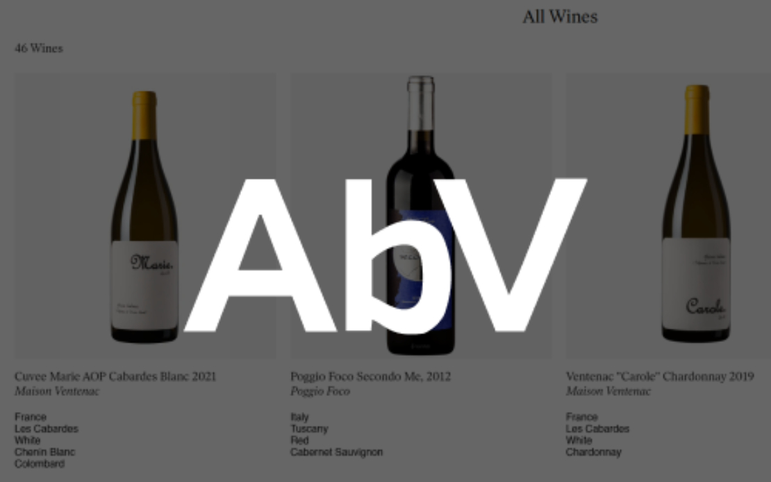 AbV Group: eCommerce Website for a Wine Store