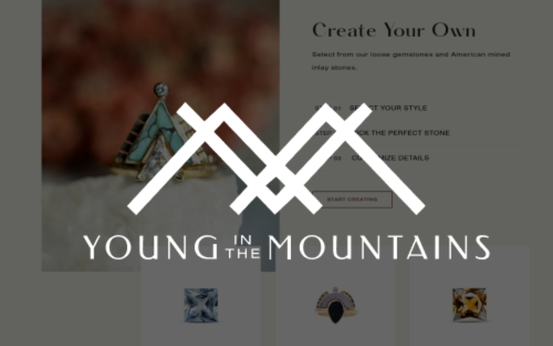 ‘Young in the Mountains’: Jewelry Brand Website