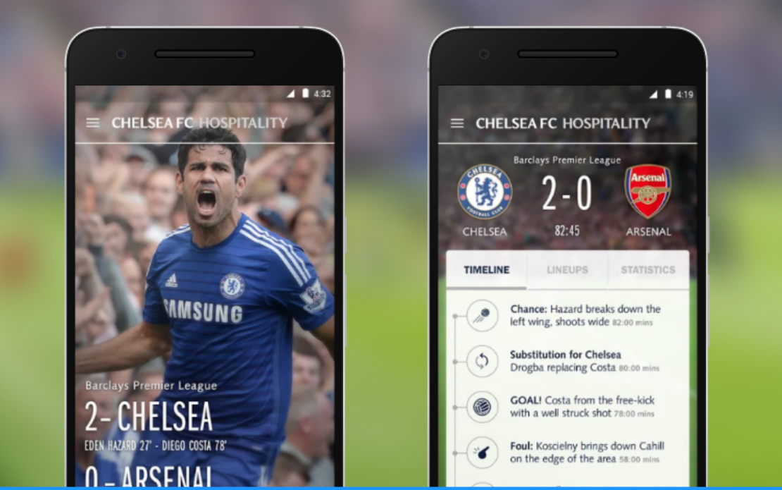 Official mobile application for Chelsea FC fans