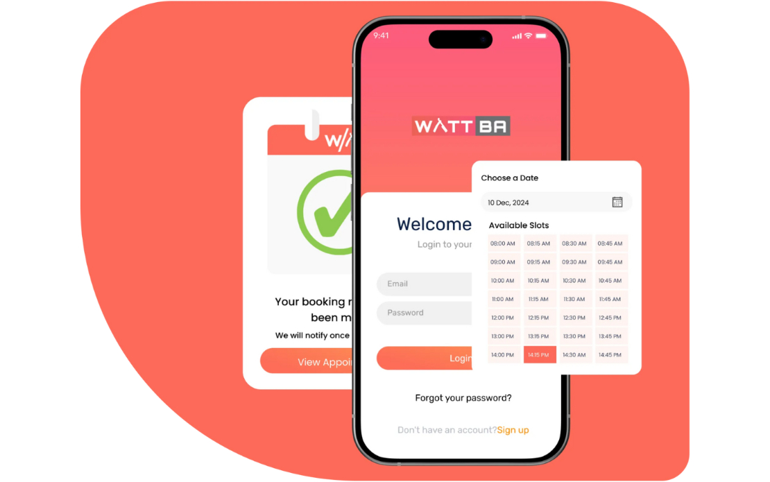 Wattba Mobile Application | Barber Appointment Management System