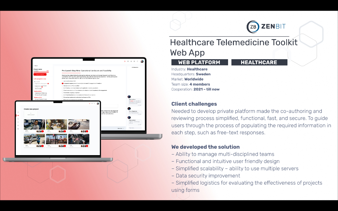 Healthcare Telemedicine Toolkit Web app