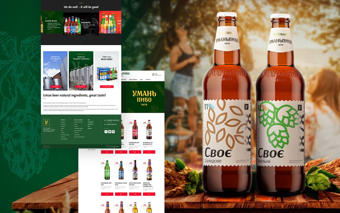 Design and development for a brewing company with 143 years of history
