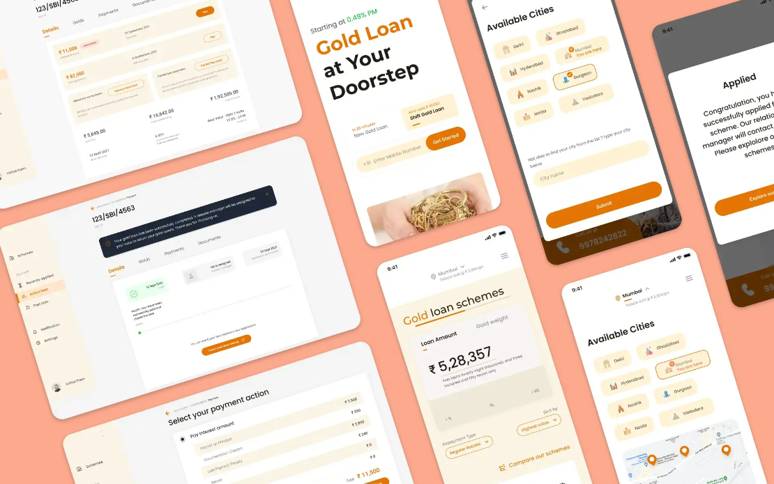 Software Development for Gold Loan Fintech Company