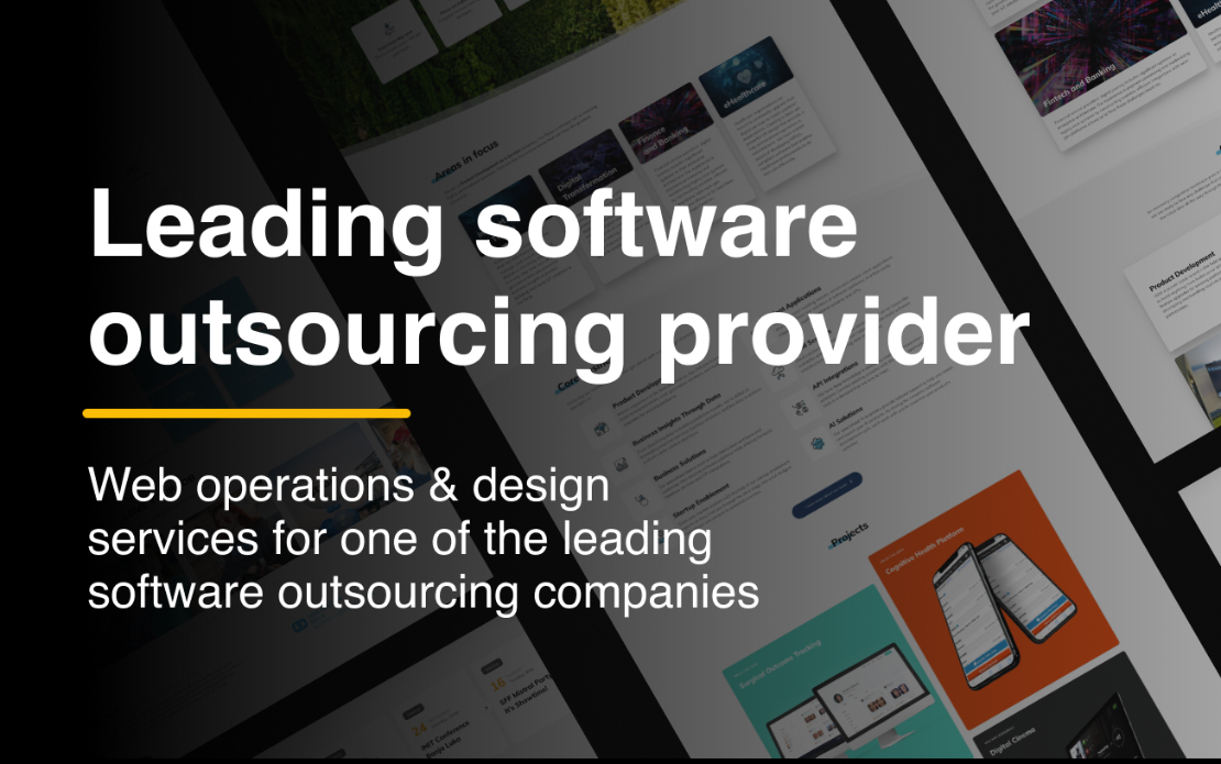 Web Operations for Software Outsourcing Provider