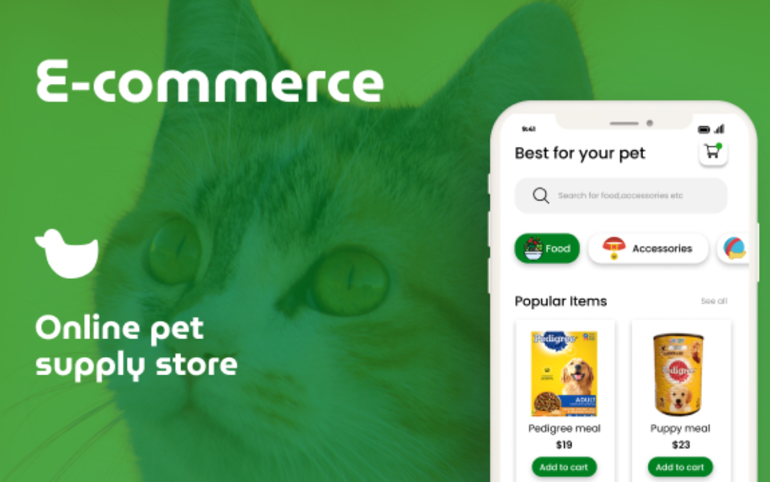 Online pet supply store