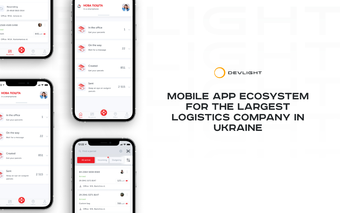 Mobile app ecosystem for the largest logistics company in Ukraine