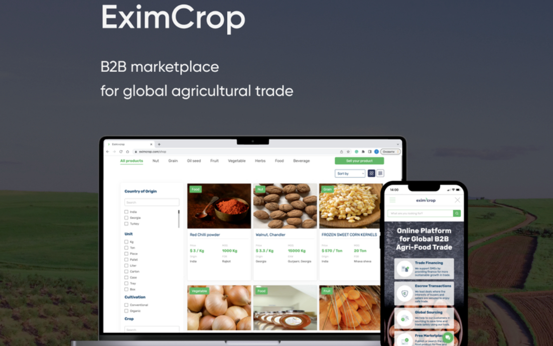 B2B marketplace for global agricultural trade 