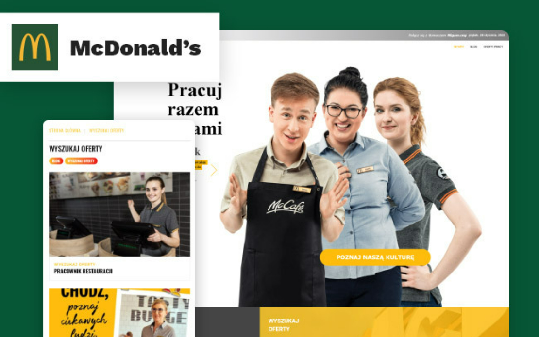 Web Design for McDonald's Career Website - Poland