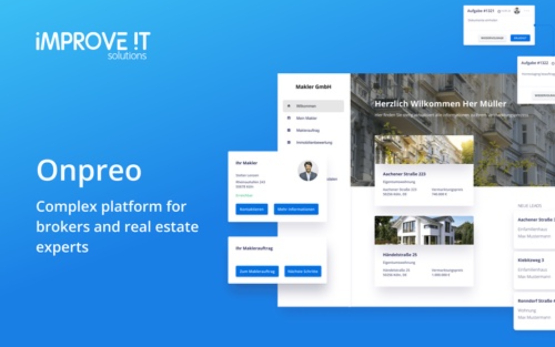 Onpreo - development of a platform for real estate industry