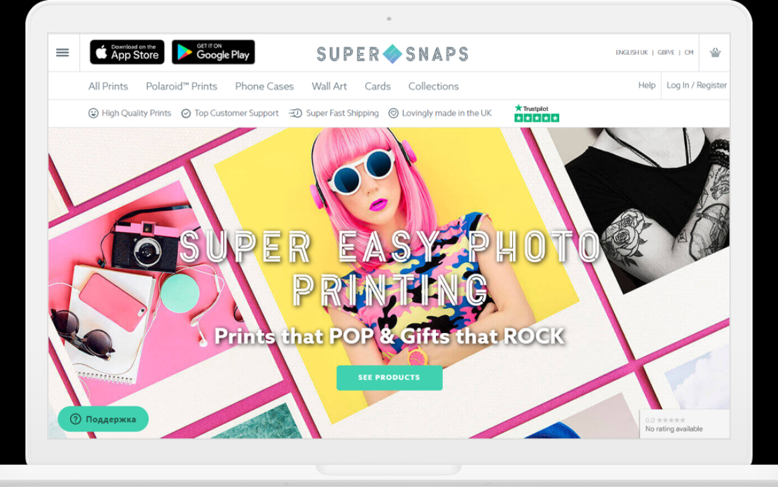 Web Solution for SuperSnaps