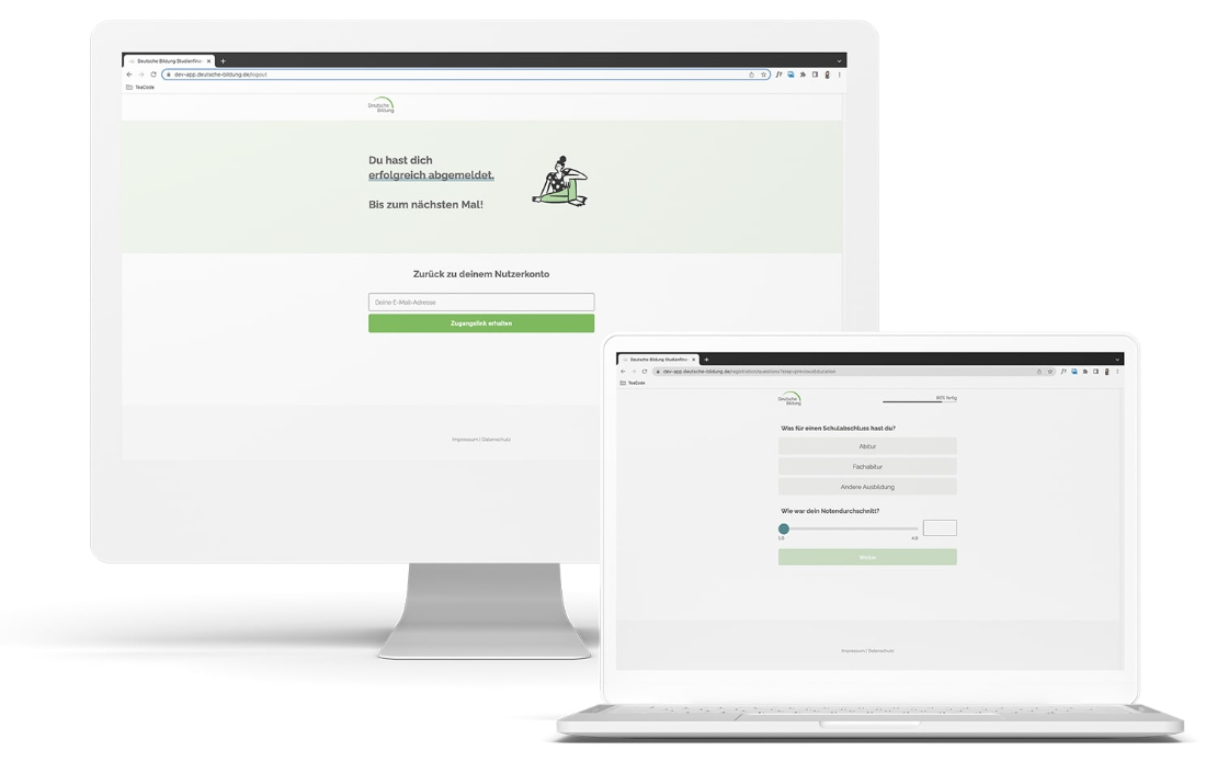 Deutsche Bildung | A web app for online loan taking