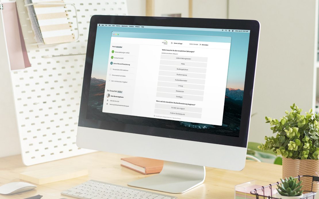 Deutsche Bildung | A web app for online loan taking