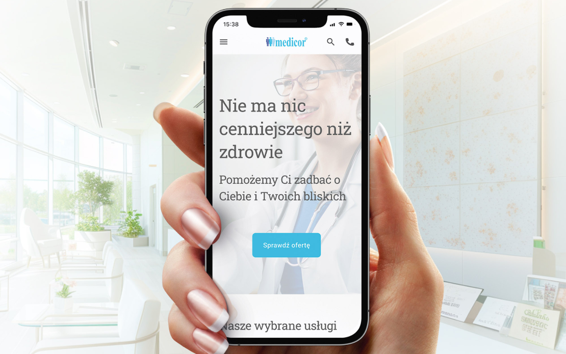 Medicor | Modern website for a healthcare clinic