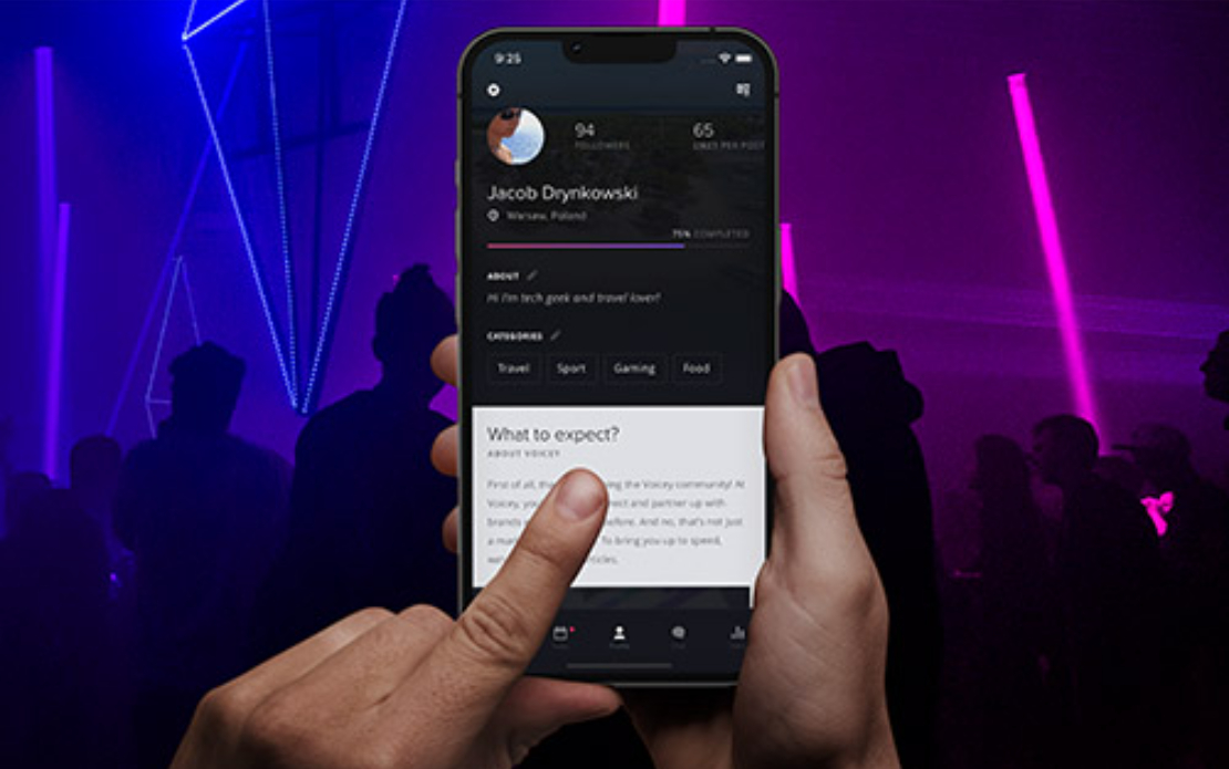 Voicey | iOS app for connecting influencers and brands