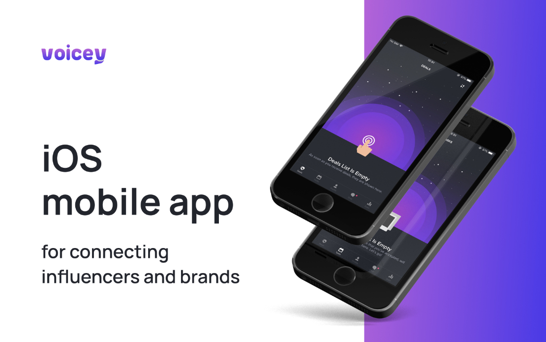 Voicey | iOS app for connecting influencers and brands
