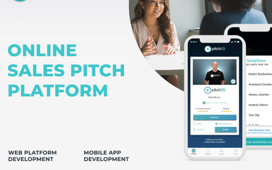 A PitchCard allows you to do a personal, 59-second sales pitch to people looking for your services.