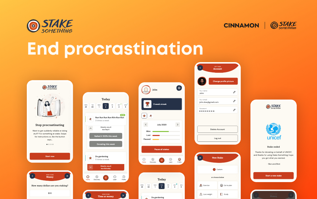 Stake Something: End procrastination