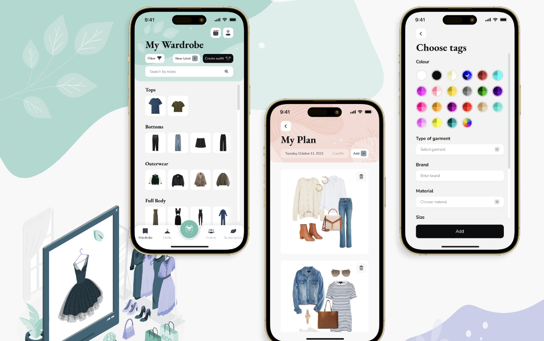 Style Me App is a digital wardrobe in the phone